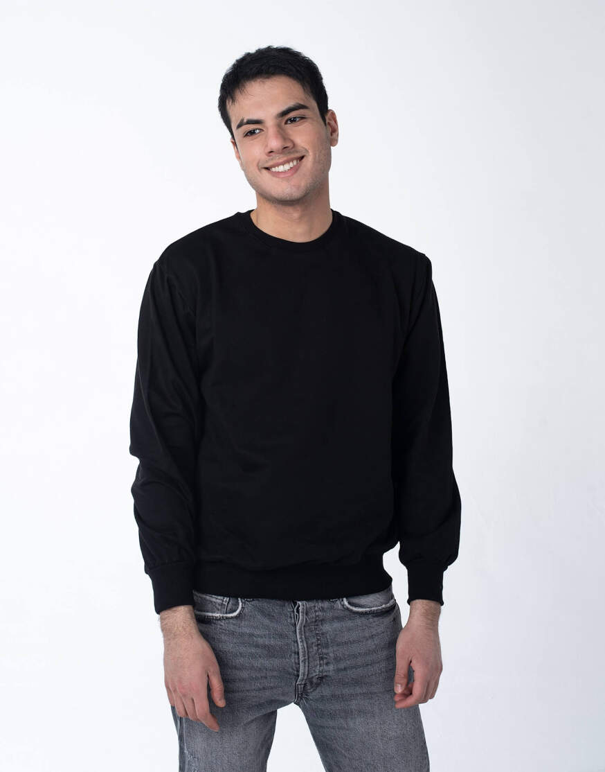 Чёрный свитшот мужской оптом